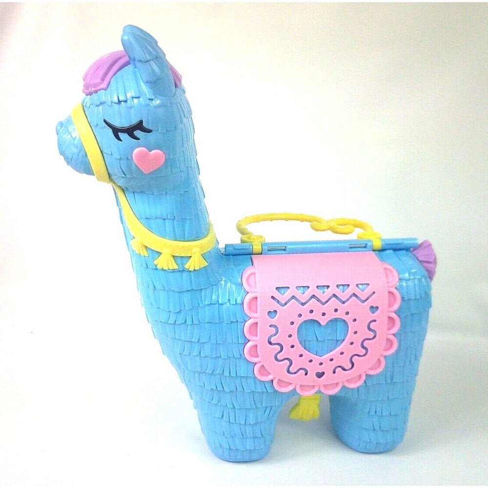 Polly Pocket Pajama Party Llama Party Foldable Carrying Playset Case 2021 Mattel